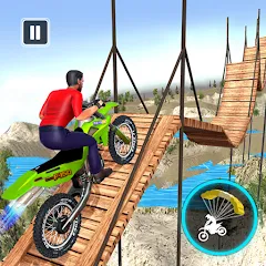 Взломанная Bike Stunt Game: Tricks Master  [МОД Unlimited Money] - полная версия apk на Андроид