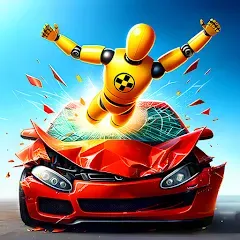 Скачать взломанную Realistic Car Crash Simulator (Реалистичный симулятор автокатастроф)  [МОД Много денег] - последняя версия apk на Андроид