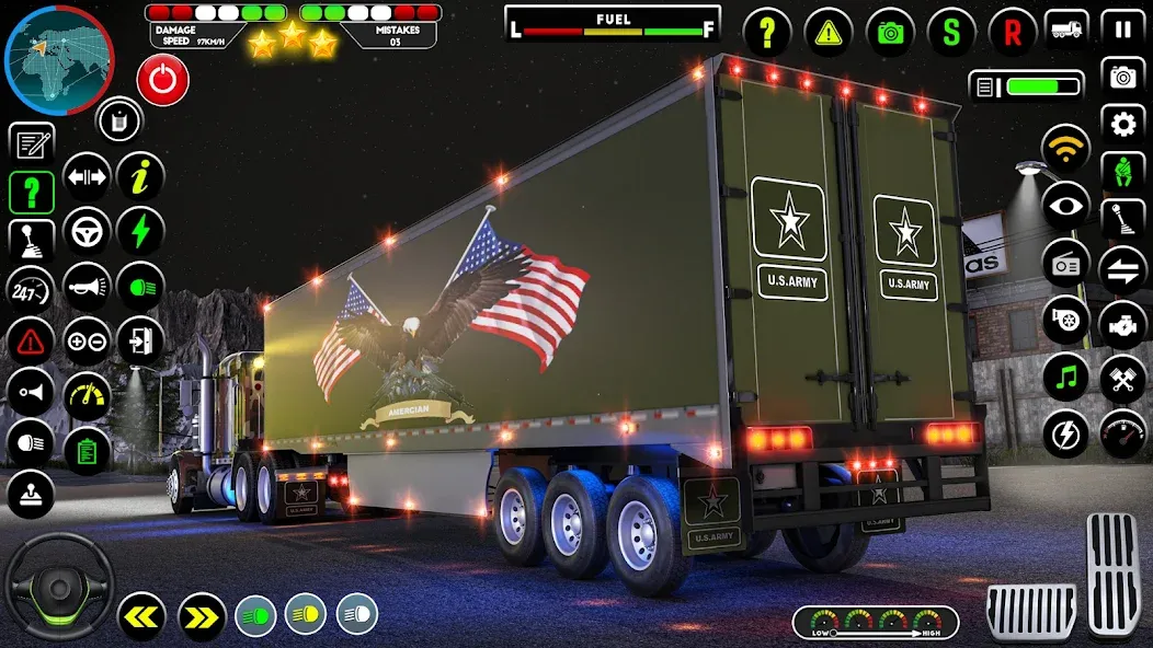 Army Truck Transporter Game 3D  [МОД Много денег] Screenshot 2