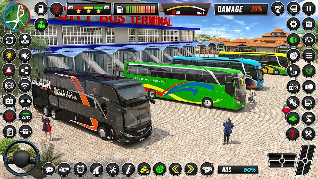 City Coach Bus Driver Games 3D  [МОД Menu] Screenshot 1