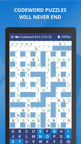 Keywords — Codeword Puzzle  [МОД Mega Pack] Screenshot 2