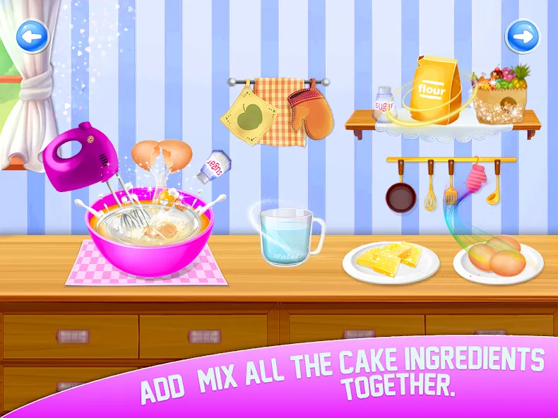 Cake Maker Sweet Bakery Games  [МОД Много денег] Screenshot 3