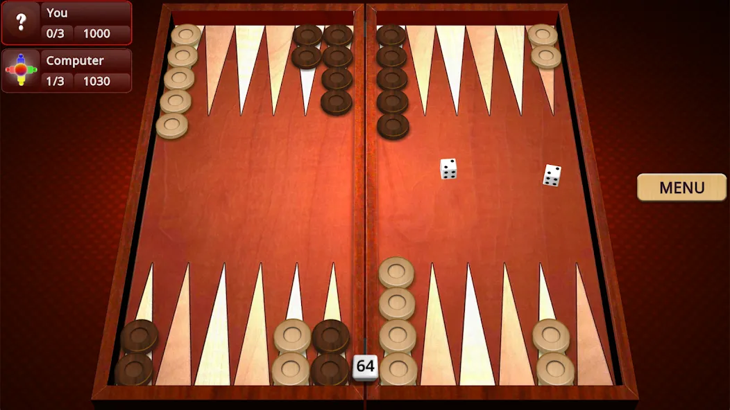 Backgammon Mighty  [МОД Бесконечные деньги] Screenshot 1