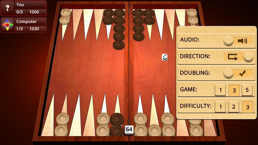 Backgammon Mighty  [МОД Бесконечные деньги] Screenshot 3