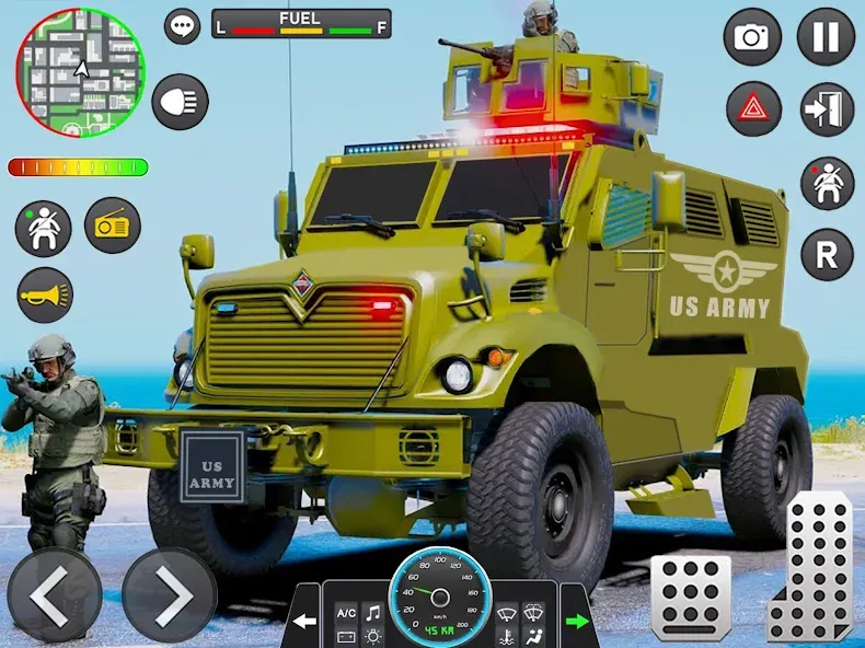 Army Vehicle Cargo Transport (Армейский транспорт грузовых автомобилей)  [МОД Много монет] Screenshot 5