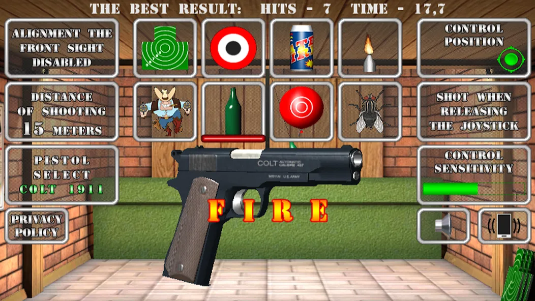 Pistol shooting. Desert Eagle (Пистолет стрельбы симулятор)  [МОД Unlimited Money] Screenshot 2