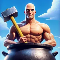 Скачать взлом Hammer Climber Man: Pot Man 3D  [МОД Mega Pack] - последняя версия apk на Андроид