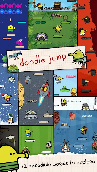 Doodle Jump (Дудл Джамп)  [МОД Unlocked] Screenshot 2