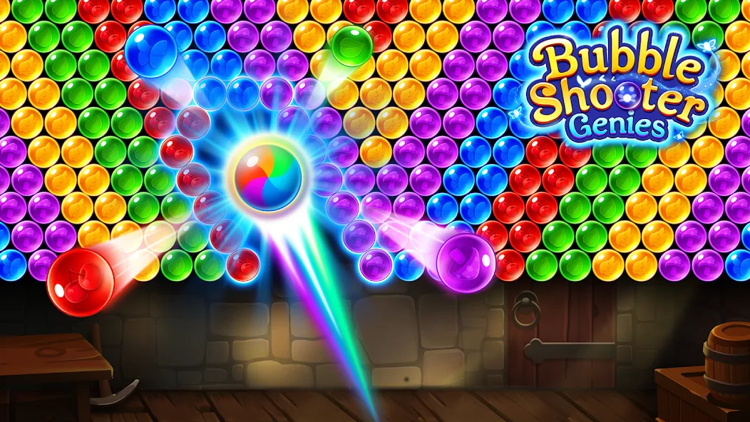 Bubble Shooter Genies  [МОД Unlocked] Screenshot 3