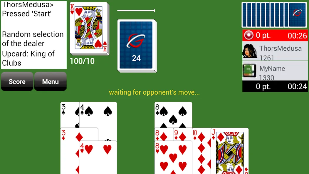 Gin Rummy GC Online (Джин Рамми Онлайн)  [МОД Меню] Screenshot 1