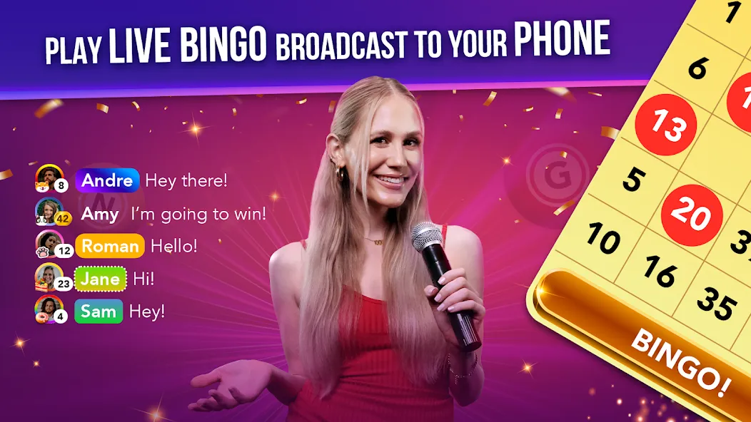 Live Play Bingo: Real Hosts (Лайв Плей Бинго)  [МОД Все открыто] Screenshot 1