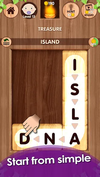 Falling Word Games - Addictive (Фоллинг Уорд Геймс)  [МОД Menu] Screenshot 3