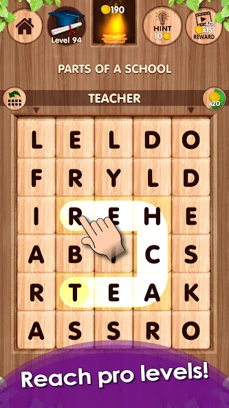 Falling Word Games - Addictive (Фоллинг Уорд Геймс)  [МОД Menu] Screenshot 4