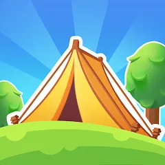 Скачать взломанную Campsite Craze: Puzzle Merge (Кемпинговая Лихорадка)  [МОД Menu] - полная версия apk на Андроид