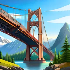 Взломанная Bridgezz: Bridge Construction (Бриджзз)  [МОД Все открыто] - стабильная версия apk на Андроид