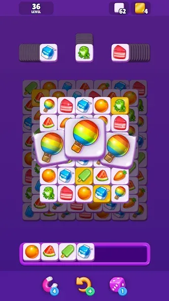 Tile Match - Matching Game (Тайл Матч)  [МОД Бесконечные монеты] Screenshot 3