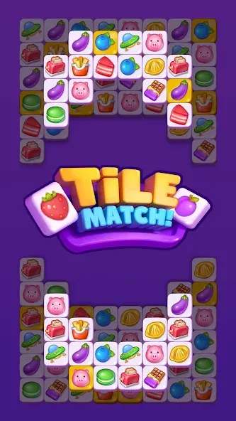 Tile Match - Matching Game (Тайл Матч)  [МОД Бесконечные монеты] Screenshot 5