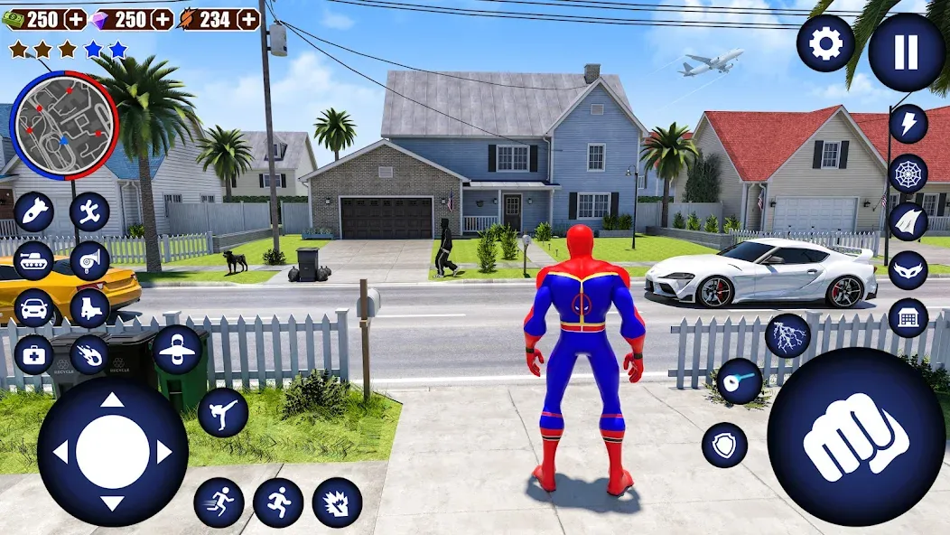 Flying Superhero Robot Games (Флайинг Супергерой Робот Игры)  [МОД Бесконечные деньги] Screenshot 4