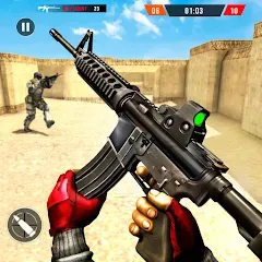 Скачать взлом FPS Commando Terrorist Strike (ФПС Коммандос Террористический Удар)  [МОД Unlocked] - стабильная версия apk на Андроид