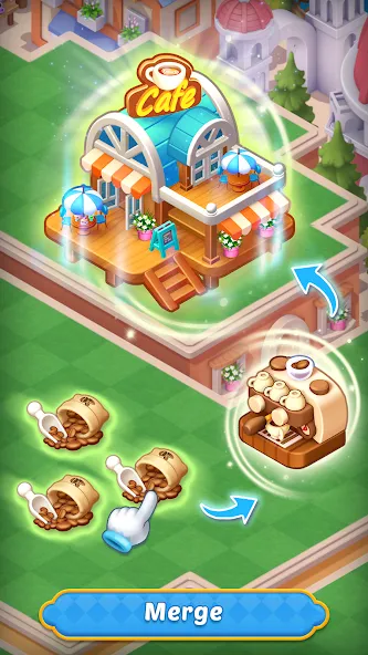 Merge HomeTown: Merge Games  [МОД Unlimited Money] Screenshot 2