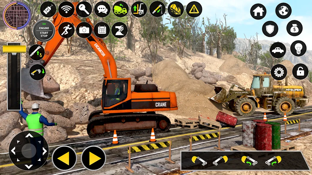 Construction Excavator Game 3D  [МОД Много монет] Screenshot 4