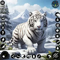 Взлом Arctic White Tiger Family Sim  [МОД Бесконечные монеты] - стабильная версия apk на Андроид