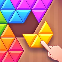 Скачать взломанную Triangles & Blocks (Полиблок)  [МОД Много денег] - полная версия apk на Андроид