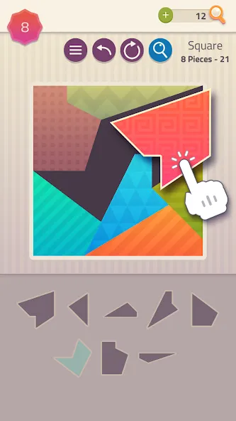 Polygrams - Tangram Puzzles (Полиграммы)  [МОД Unlimited Money] Screenshot 1