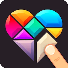 Скачать взломанную Polygrams - Tangram Puzzles (Полиграммы)  [МОД Unlimited Money] - последняя версия apk на Андроид