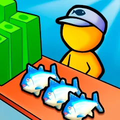 Взлом My Fish Mart: Idle Tycoon Game (Мой рыбный магазин)  [МОД Бесконечные монеты] - полная версия apk на Андроид