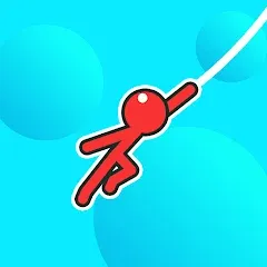 Взломанная Stickman Hook  [МОД Menu] - полная версия apk на Андроид