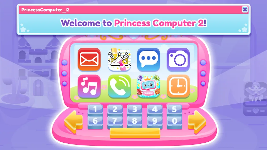 Princess Computer 2 Girl Games  [МОД Unlocked] Screenshot 1