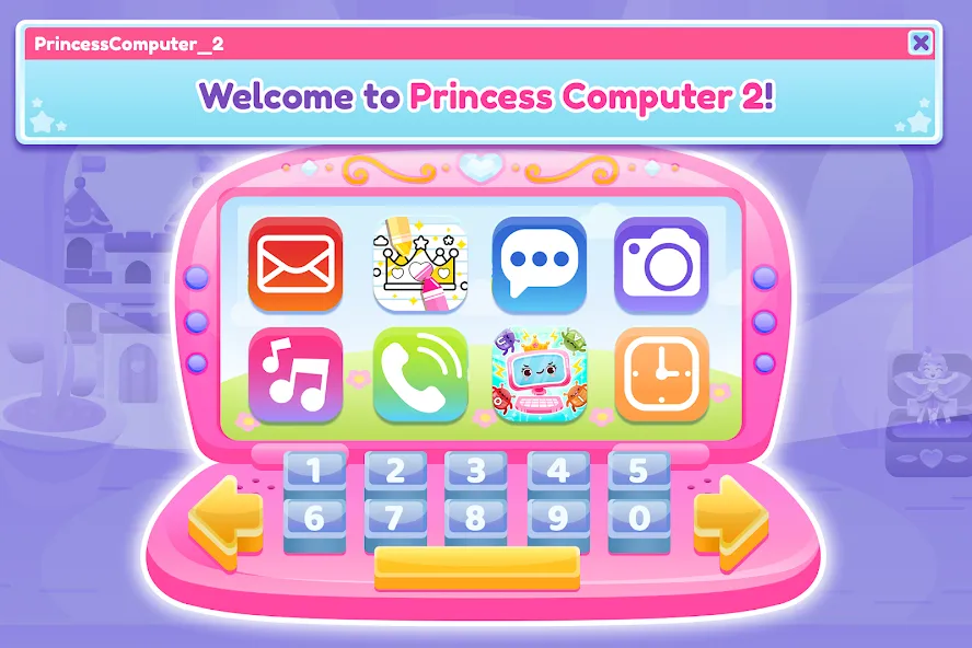 Princess Computer 2 Girl Games  [МОД Unlocked] Screenshot 5