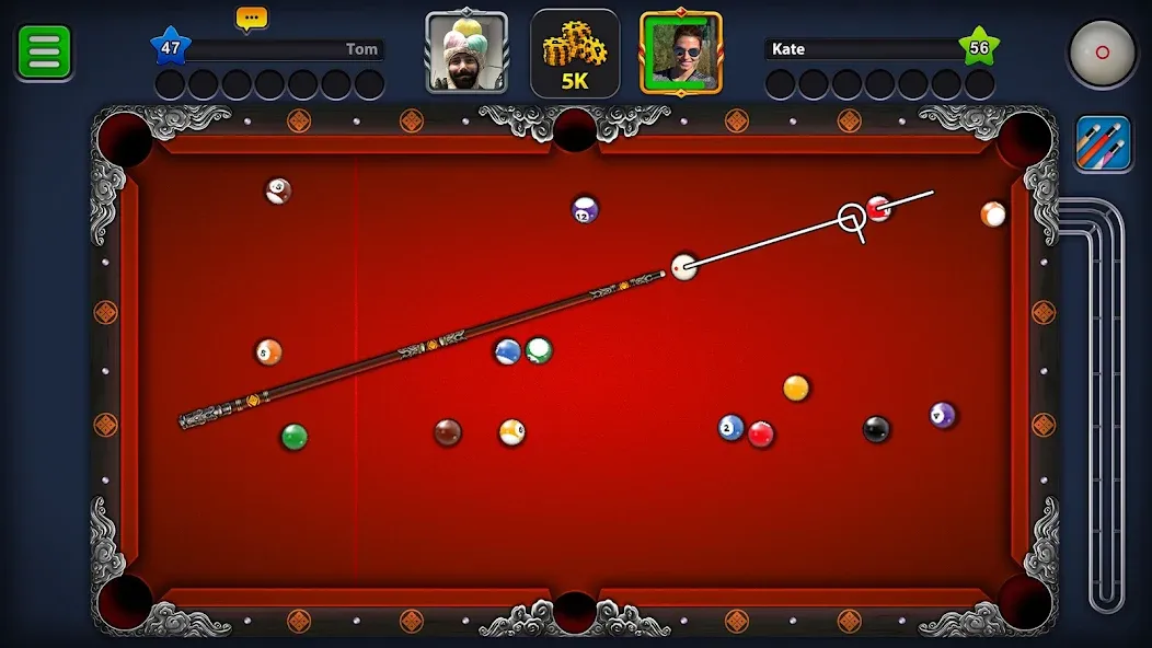 8 Ball Pool (Шаровый Бильярд)  [МОД Все открыто] Screenshot 2