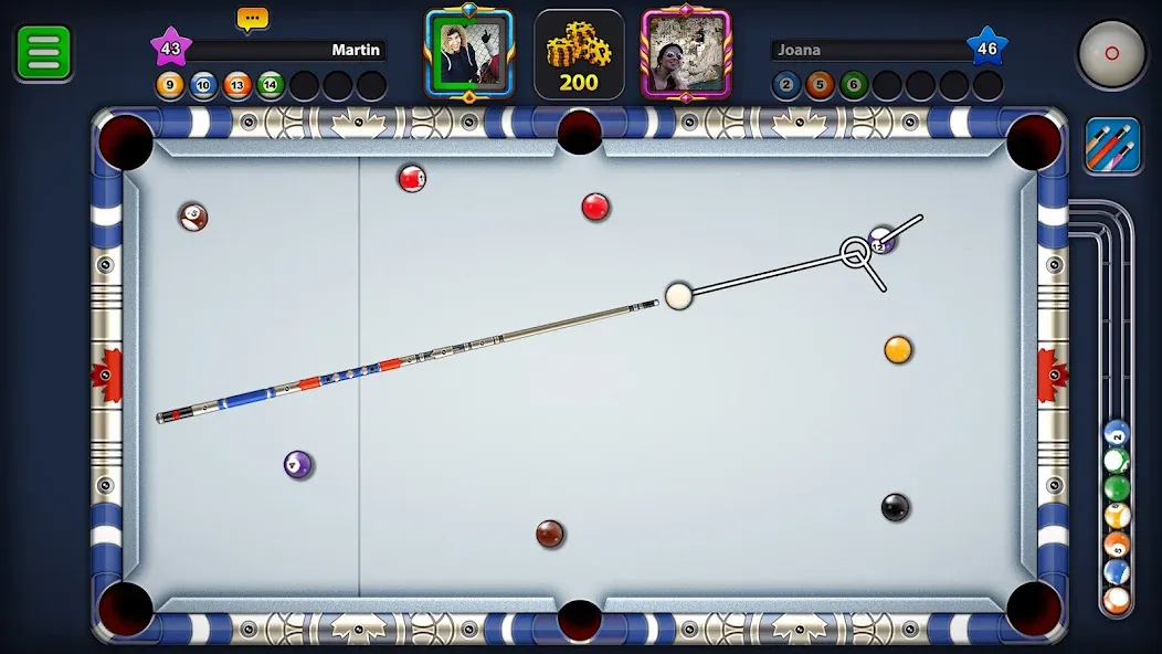 8 Ball Pool (Шаровый Бильярд)  [МОД Все открыто] Screenshot 3