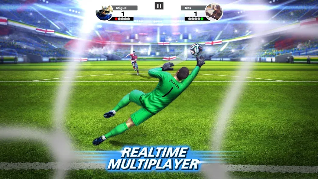 Football Strike: Online Soccer (Футбольный забастовка)  [МОД Все открыто] Screenshot 2