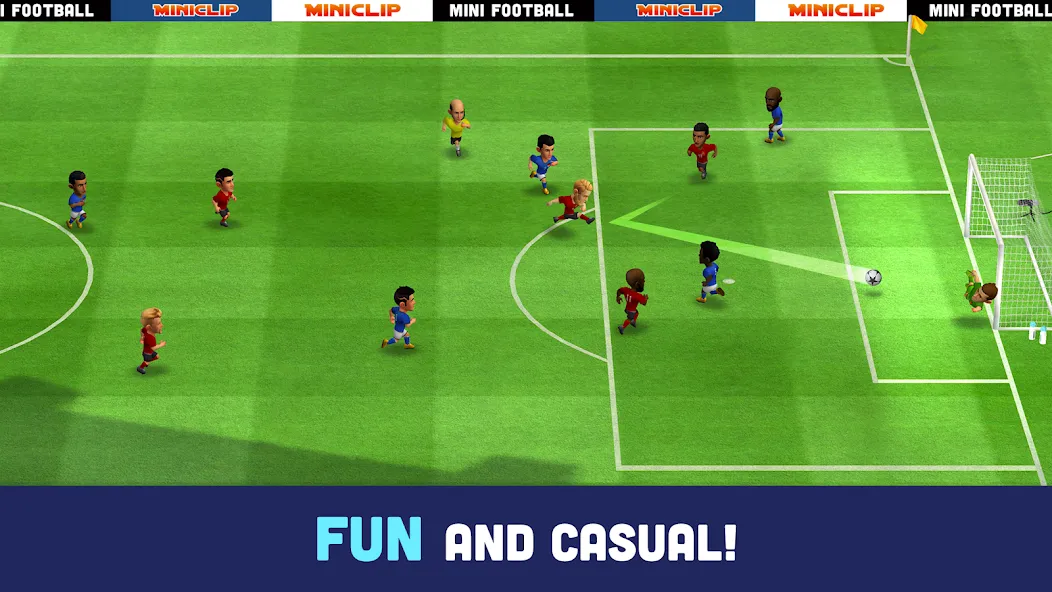 Mini Football - Mobile Soccer (Мини Футбол)  [МОД Menu] Screenshot 2