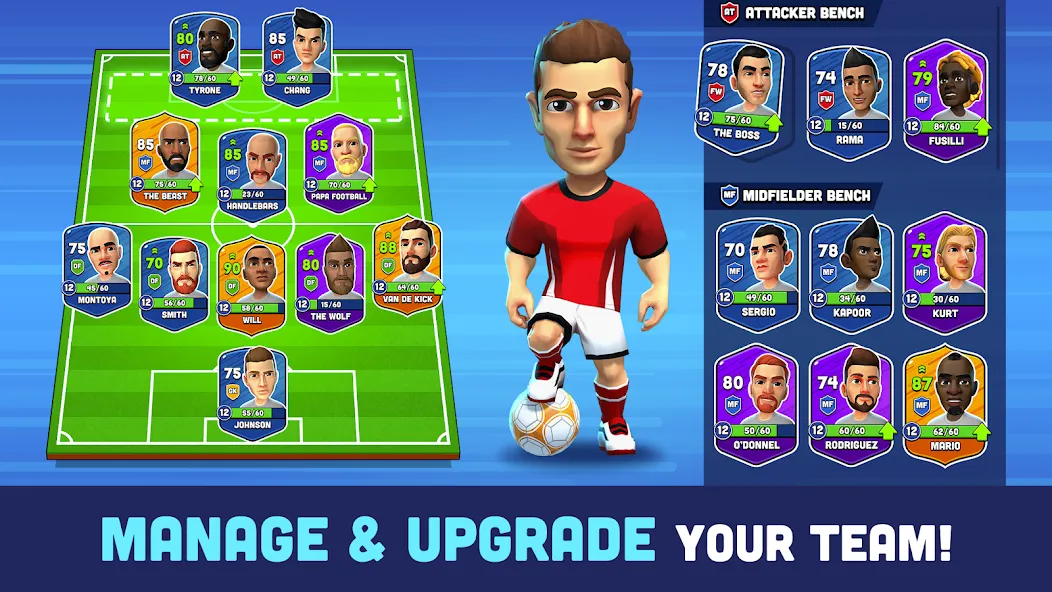 Mini Football - Mobile Soccer (Мини Футбол)  [МОД Menu] Screenshot 4