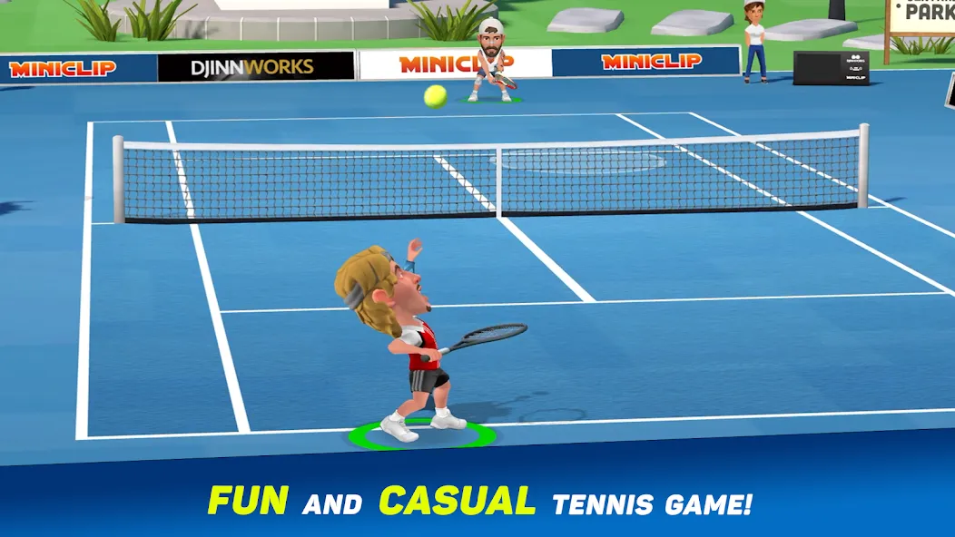 Mini Tennis: Perfect Smash (Мини Теннис)  [МОД Бесконечные деньги] Screenshot 1