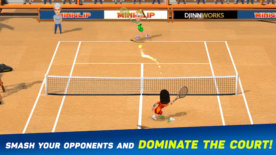 Mini Tennis: Perfect Smash (Мини Теннис)  [МОД Бесконечные деньги] Screenshot 2