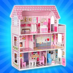 Взломанная Girl Doll House Design & Clean  [МОД Много монет] - последняя версия apk на Андроид