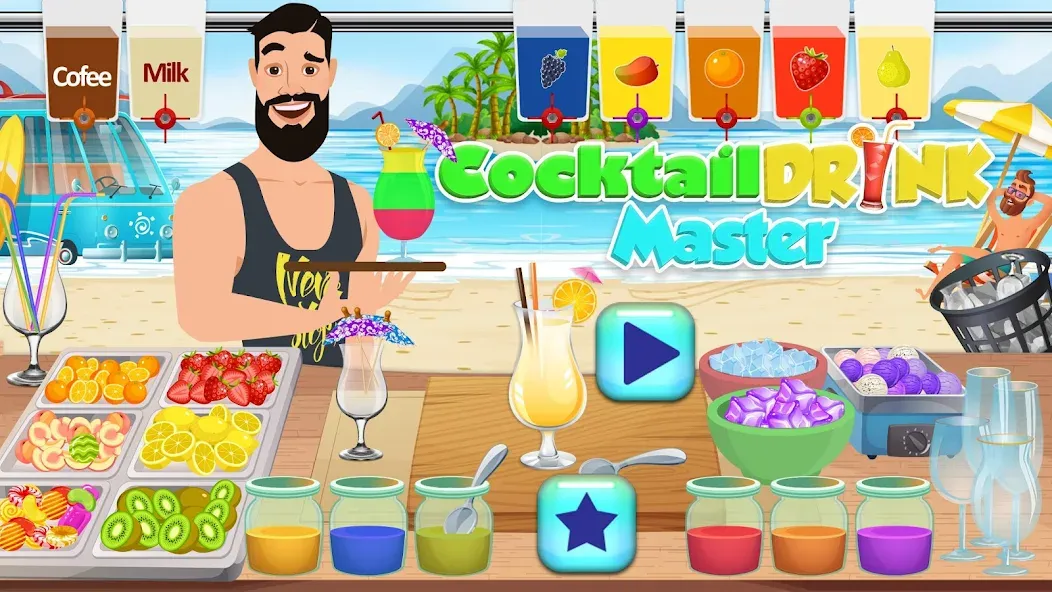 Boba cocktail:DIY recipe games  [МОД Меню] Screenshot 3