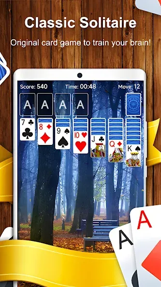 Solitaire Card Game (Солитер карточная игра)  [МОД Все открыто] Screenshot 2