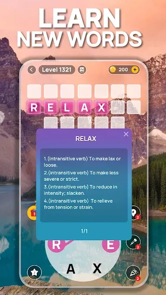 Word Scenery: Crossword (Ворд Трип)  [МОД Бесконечные монеты] Screenshot 3