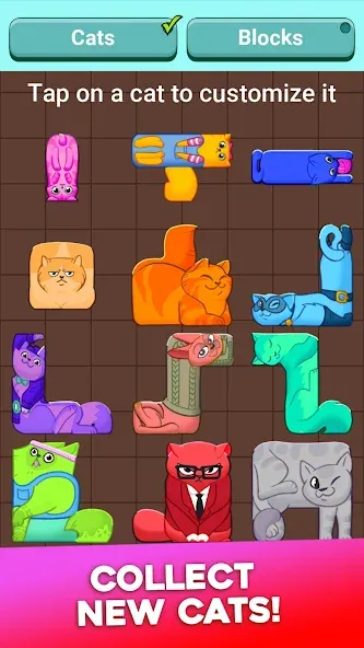 Block Puzzle Cats (Блок Пазл Кошки)  [МОД Много монет] Screenshot 5