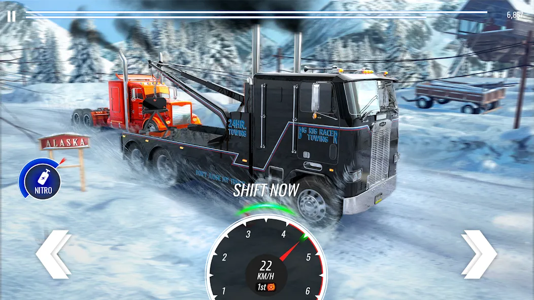 Big Rig Racing: Drag racing (Биг Риг Рейсинг)  [МОД Бесконечные монеты] Screenshot 2