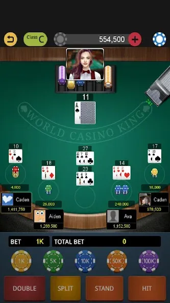 World Blackjack King  [МОД Menu] Screenshot 3