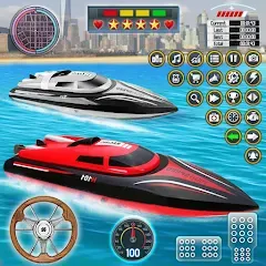 Взлом Speed Boat Racing: Boat games  [МОД Много денег] - стабильная версия apk на Андроид