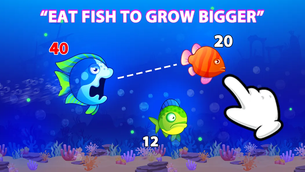 Eat Fish.IO : Fish Battle  [МОД Menu] Screenshot 1