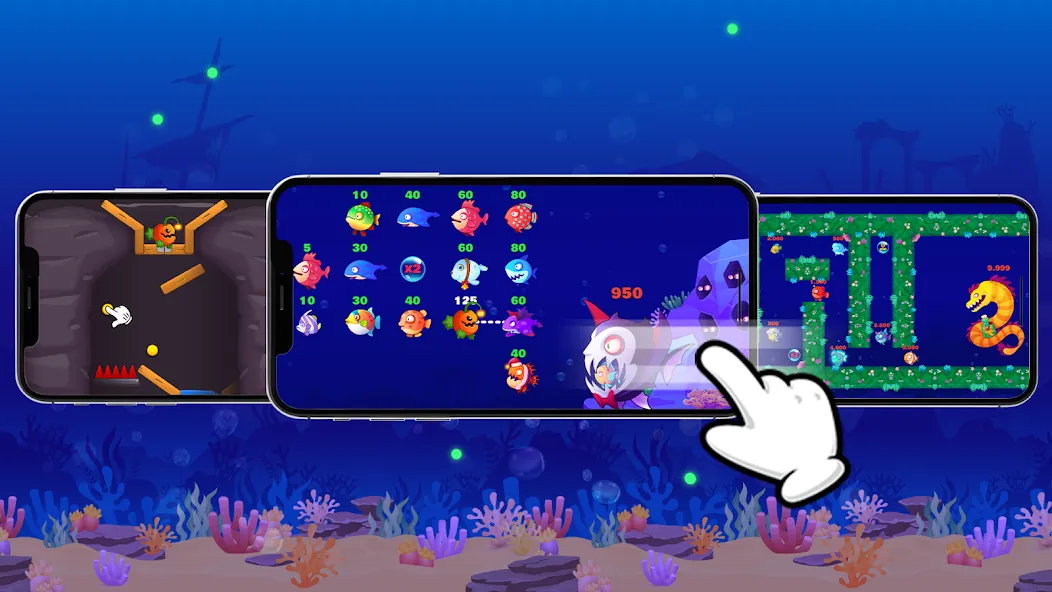 Eat Fish.IO : Fish Battle  [МОД Menu] Screenshot 3